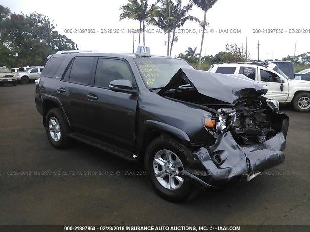 JTEBU5JR2G5373279 - 2016 TOYOTA 4RUNNER SR5 PREM/LTDL/TRAIL/TRD GRAY photo 1