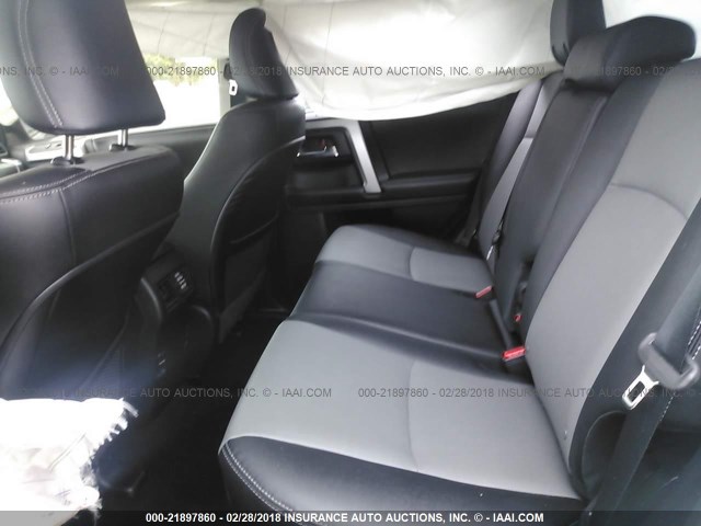 JTEBU5JR2G5373279 - 2016 TOYOTA 4RUNNER SR5 PREM/LTDL/TRAIL/TRD ნაცრისფერი ფოტო 8