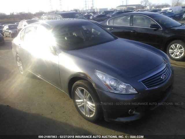 JN1DV6AR5CM860818 - 2012 INFINITI G25 GRAY photo 1