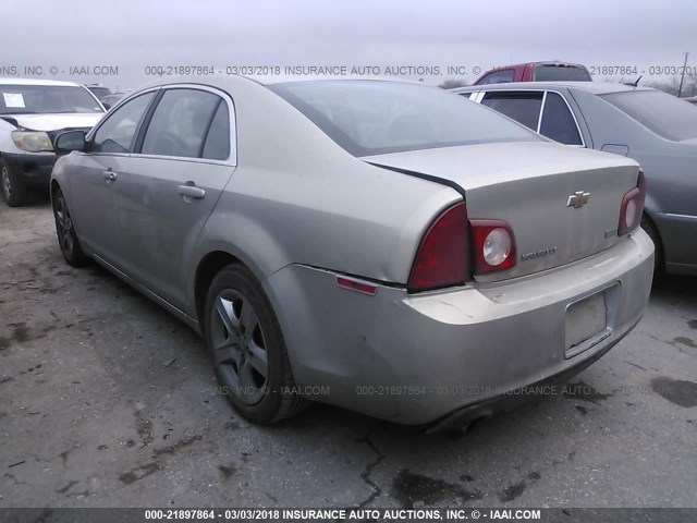 1G1ZC5E02AF177886 - 2010 CHEVROLET MALIBU 1LT 金色 照片 3