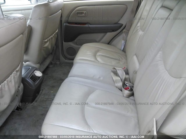 JT6HF10U3X0035918 - 1999 LEXUS RX 300 BLACK photo 8