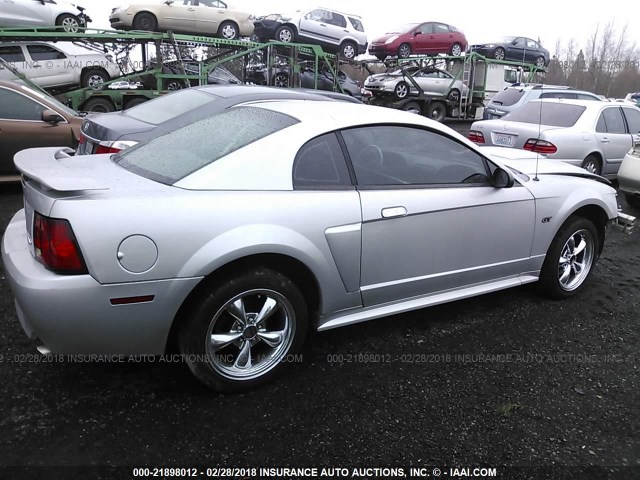 1FAFP42X03F343955 - 2003 FORD MUSTANG GT SILVER photo 4