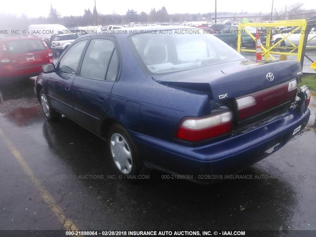 1NXBB02E6VZ588252 - 1997 TOYOTA COROLLA DX BLUE photo 3