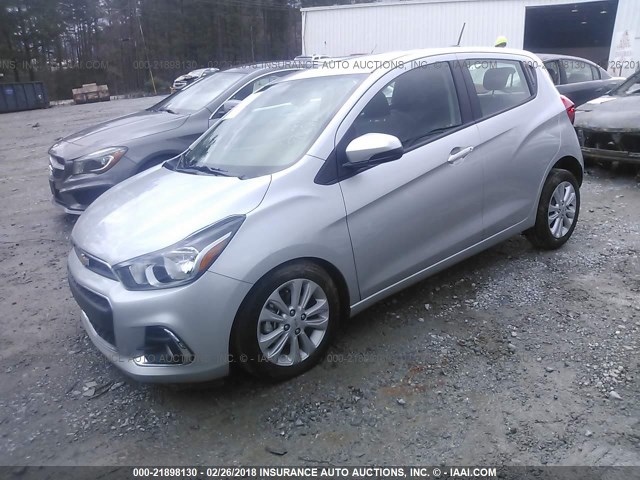 KL8CD6SA7HC839091 - 2017 CHEVROLET SPARK 1LT SILVER photo 2