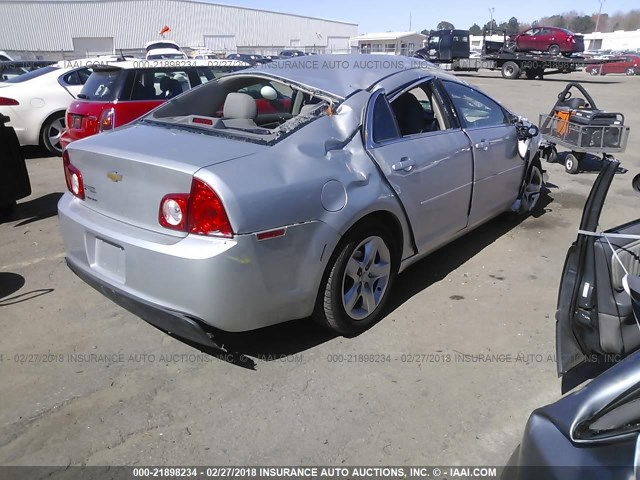 1G1ZA5EU6CF389055 - 2012 CHEVROLET MALIBU LS 银色 照片 4