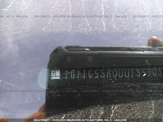 1G11C5SA0DU135503 - 2013 CHEVROLET MALIBU 1LT 蓝色 照片 9