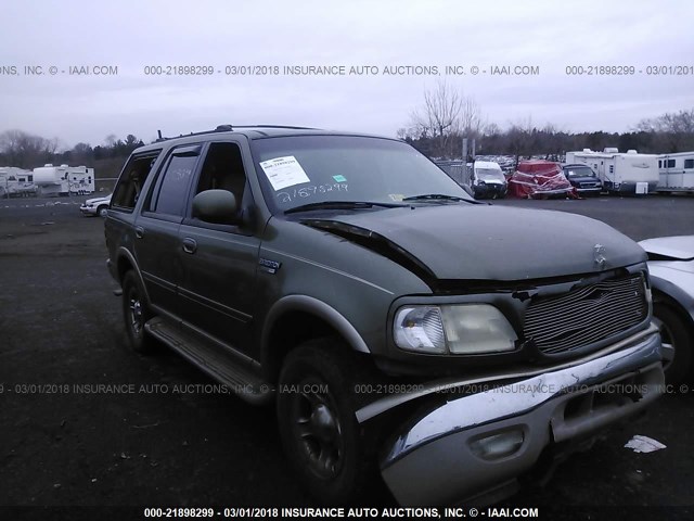 1FMFU18L3YLC14960 - 2000 FORD EXPEDITION EDDIE BAUER GREEN photo 1