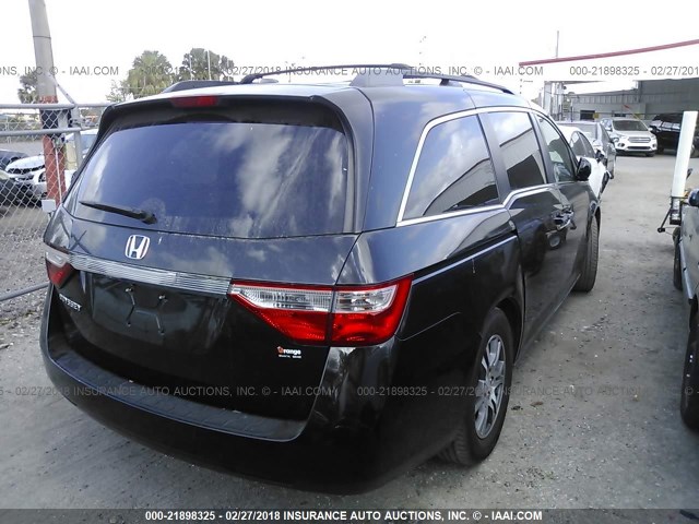 5FNRL5H64BB037271 - 2011 HONDA ODYSSEY EXL შავი ფოტო 4