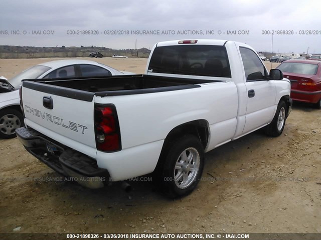 3GCEC14X07G248149 - 2007 CHEVROLET SILVERADO C1500 CLASSIC WHITE photo 4