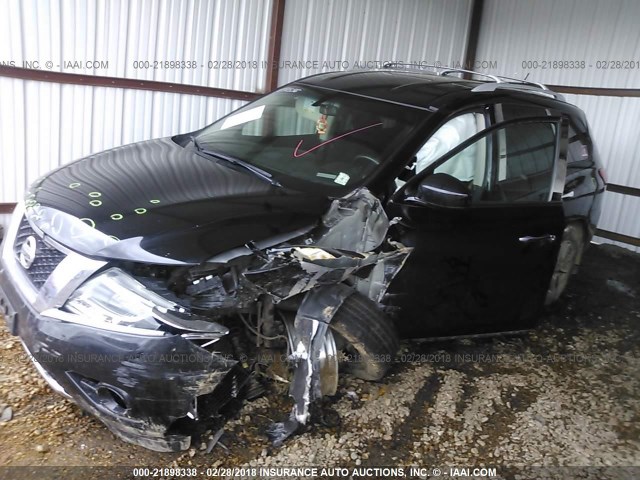 5N1AR2MN7DC660791 - 2013 NISSAN PATHFINDER S/SV/SL/PLATINUM 黑色 照片 2