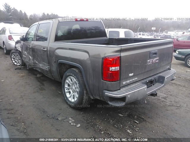 3GTU2UEC6EG340374 - 2014 GMC SIERRA K1500 SLE TAN photo 3