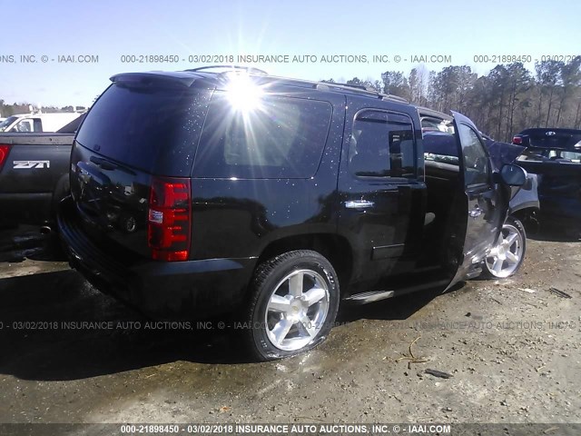 1GNSCAE07ER141768 - 2014 CHEVROLET TAHOE C1500  LS BLACK photo 4