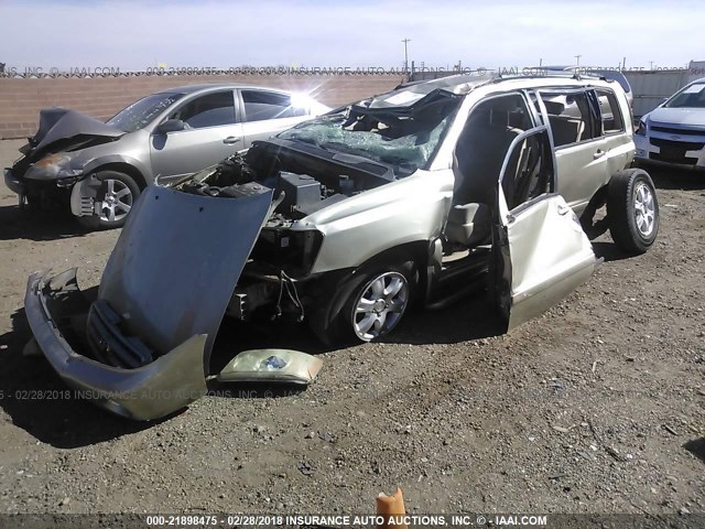 JTEGF21A230093555 - 2003 TOYOTA HIGHLANDER LIMITED GOLD photo 2