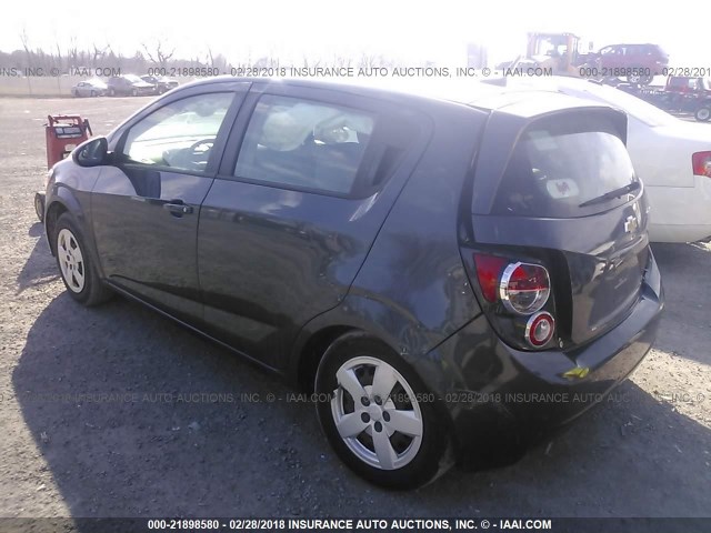 1G1JB6SH3E4114717 - 2014 CHEVROLET SONIC LS 灰色 照片 3
