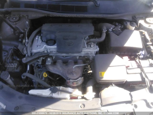 4T1BF1FK2CU600405 - 2012 TOYOTA CAMRY SE/LE/XLE GRAY photo 10