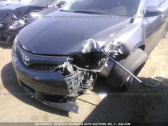 4T1BF1FK2CU600405 - 2012 TOYOTA CAMRY SE/LE/XLE GRAY photo 6