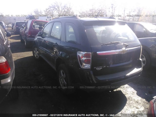 2CNDL23F086007677 - 2008 CHEVROLET EQUINOX LS BLACK photo 3