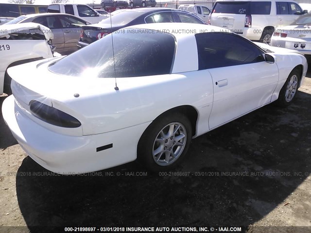 2G1FP22GX22131698 - 2002 CHEVROLET CAMARO Z28 WHITE photo 4