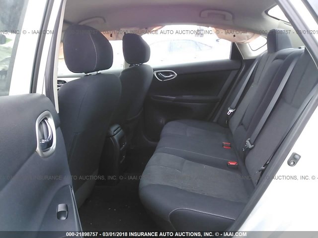 3N1AB7APXFL678255 - 2015 NISSAN SENTRA S/SV/SR/SL SILVER photo 8