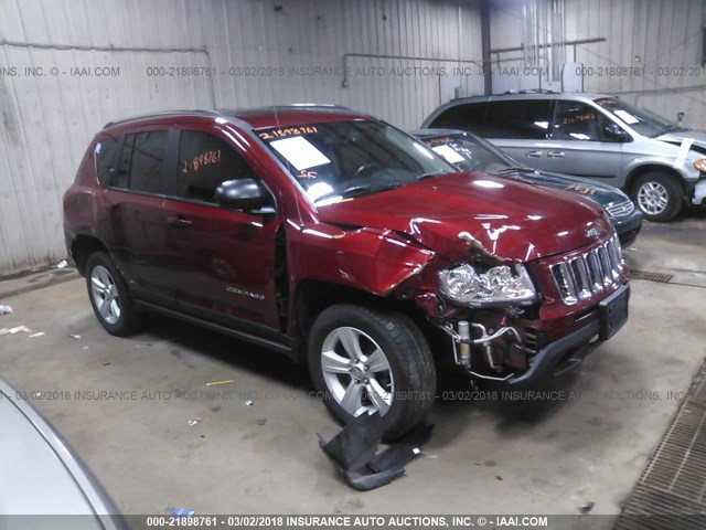 1J4NF5FB1BD154653 - 2011 JEEP COMPASS LIMITED MAROON photo 1