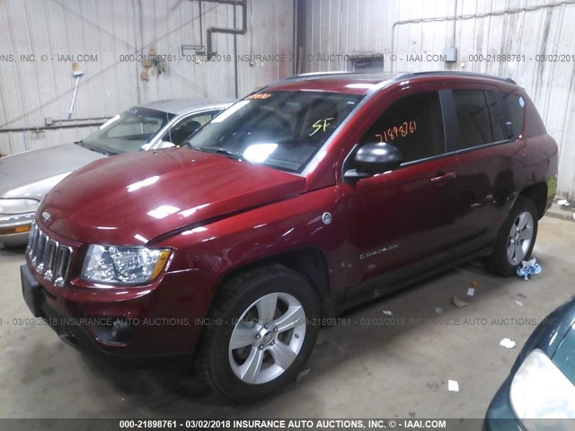 1J4NF5FB1BD154653 - 2011 JEEP COMPASS LIMITED MAROON photo 2