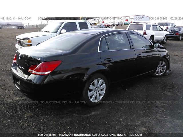 4T1BK36B27U202477 - 2007 TOYOTA AVALON XL/XLS/TOURING/LIMITED BLACK photo 4