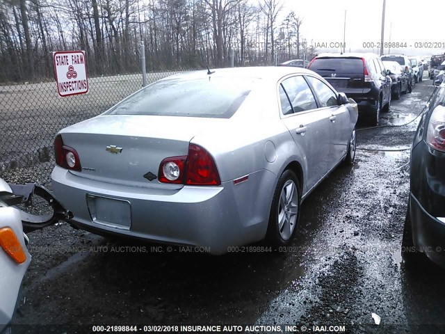 1G1ZB5EB5A4139925 - 2010 CHEVROLET MALIBU LS 银色 照片 4