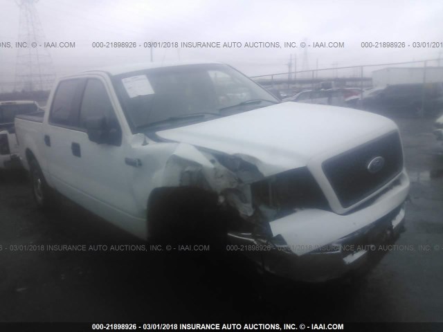 1FTRW14W95KE26971 - 2005 FORD F150 SUPERCREW WHITE photo 1