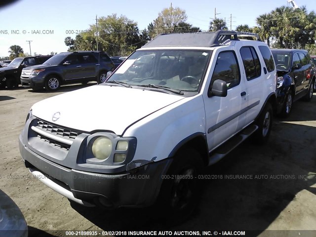 5N1ED28T02C529448 - 2002 NISSAN XTERRA XE/SE WHITE photo 2