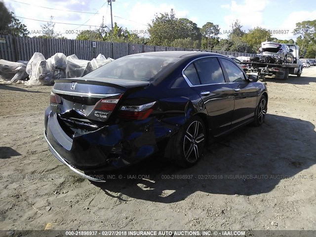 1HGCR2F54HA262631 - 2017 HONDA ACCORD SPORT ლურჯი ფოტო 4