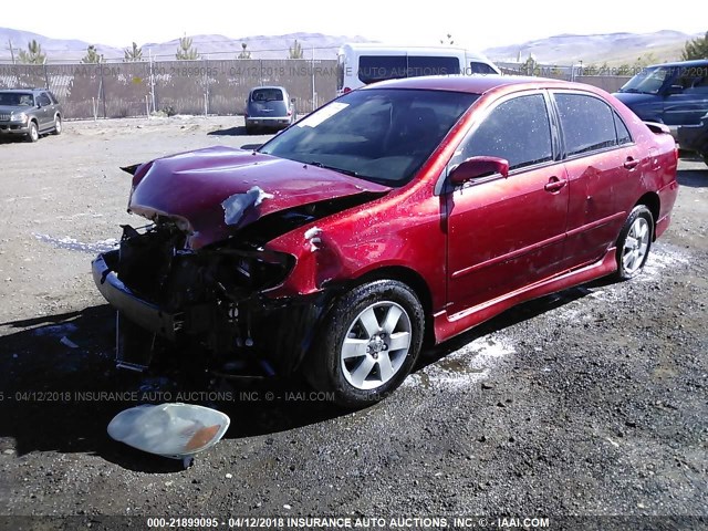 1NXBR32E73Z141343 - 2003 TOYOTA COROLLA CE/LE/S RED photo 2