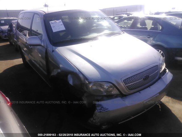 KNDUP132X56733466 - 2005 KIA SEDONA EX/LX GRAY photo 1