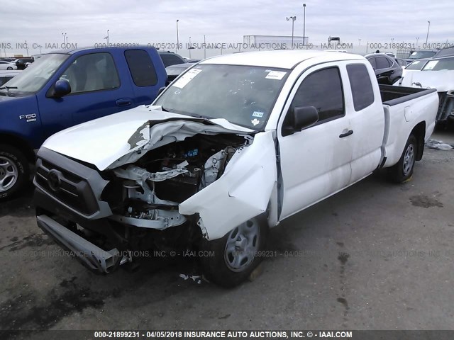 5TFTX4CN4FX068177 - 2015 TOYOTA TACOMA ACCESS CAB Weiß Foto 2