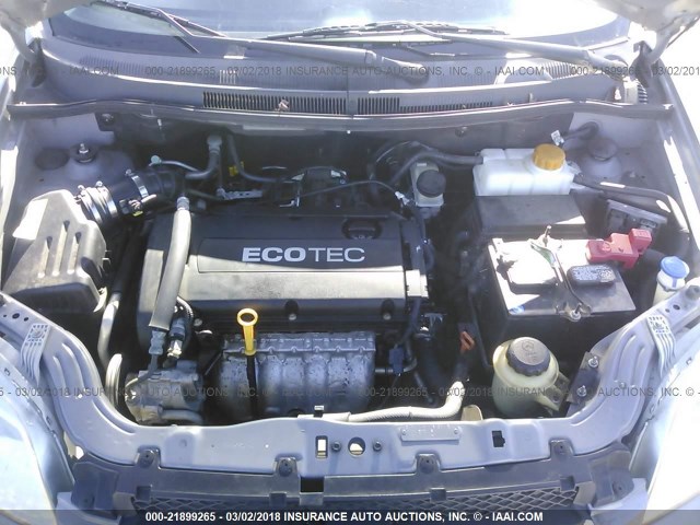 KL1TD5DE3AB117315 - 2010 CHEVROLET AVEO LS/LT 灰色 照片 10