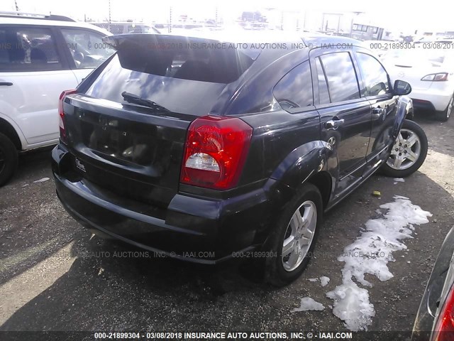 1B3HB48B07D380942 - 2007 DODGE CALIBER SXT BLACK photo 4