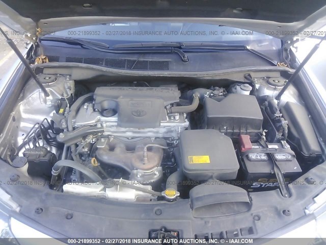 4T1BF1FK2CU200604 - 2012 TOYOTA CAMRY SE/LE/XLE SILVER photo 10