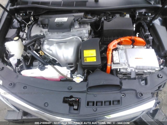 4T1BD1FK7EU127898 - 2014 TOYOTA CAMRY HYBRID/LE/XLE 绿色 照片 10