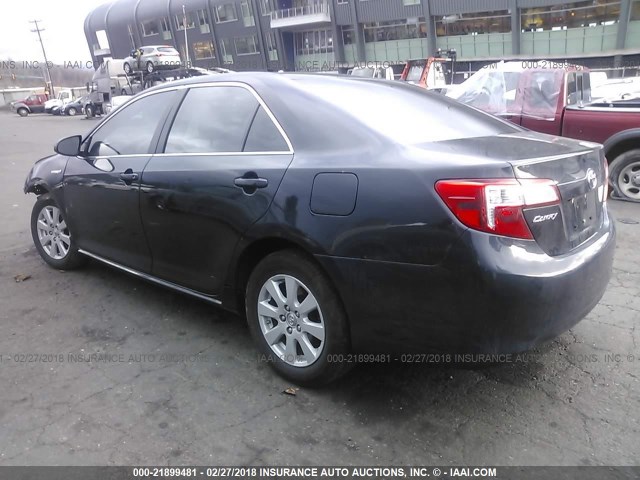 4T1BD1FK7EU127898 - 2014 TOYOTA CAMRY HYBRID/LE/XLE 绿色 照片 3