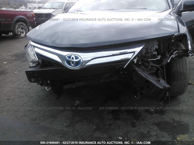 4T1BD1FK7EU127898 - 2014 TOYOTA CAMRY HYBRID/LE/XLE 绿色 照片 6