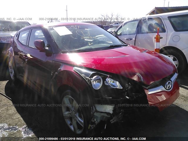 KMHTC6AD0EU215785 - 2014 HYUNDAI VELOSTER RED photo 1