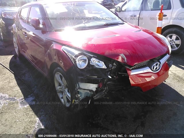 KMHTC6AD0EU215785 - 2014 HYUNDAI VELOSTER RED photo 6