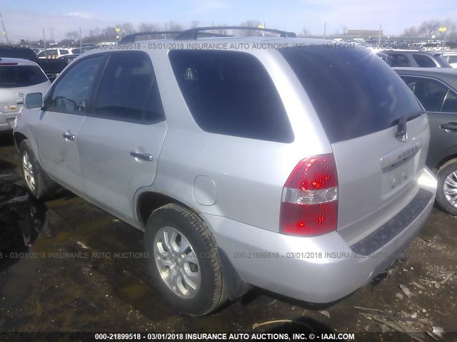 2HNYD18853H522639 - 2003 ACURA MDX TOURING SILVER photo 3