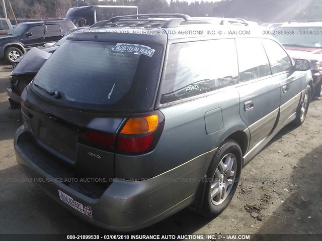 4S3BH675626636606 - 2002 SUBARU LEGACY OUTBACK AWP 绿色 照片 4