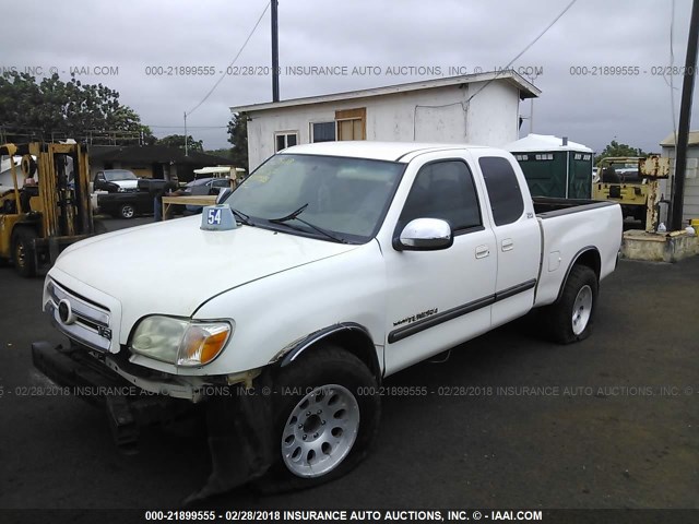 5TBRT341X5S470150 - 2005 TOYOTA TUNDRA ACCESS CAB SR5 WHITE photo 2
