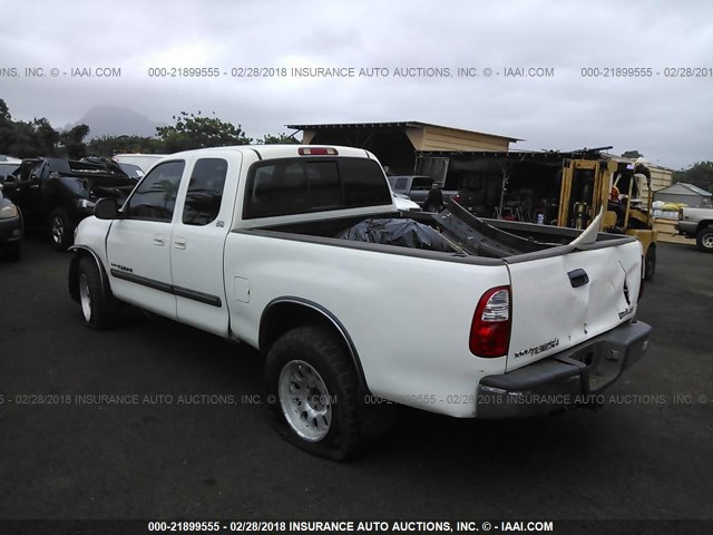 5TBRT341X5S470150 - 2005 TOYOTA TUNDRA ACCESS CAB SR5 WHITE photo 3