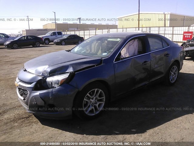 1G11C5SL6EF145346 - 2014 CHEVROLET MALIBU 1LT ლურჯი ფოტო 2