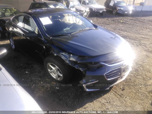 1G1ZB5ST0HF123367 - 2017 CHEVROLET MALIBU LS ნაცრისფერი ფოტო 1