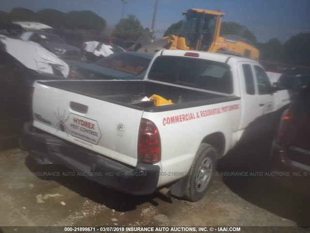 5TFTX4CN1EX044658 - 2014 TOYOTA TACOMA ACCESS CAB Weiß Foto 4
