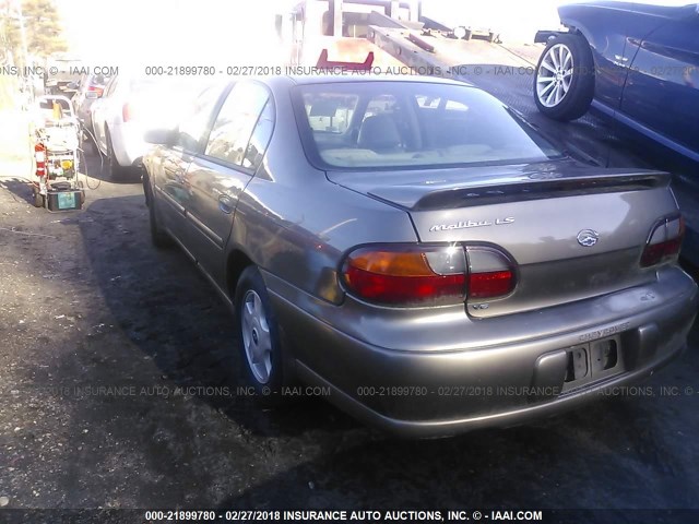 1G1NE52J416198969 - 2001 CHEVROLET MALIBU LS 深棕色 照片 3