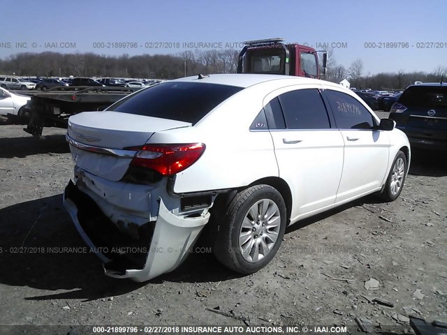 1C3CCBAB6EN208138 - 2014 CHRYSLER 200 LX WHITE photo 4